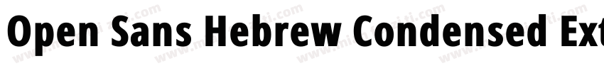 Open Sans Hebrew Condensed Extra Bo字体转换
